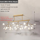 Axyaa Nordic Firefly Chandelier Black Gold Ceiling Lighting for Home, Dining, Stores