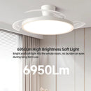 Axyaa Quiet LED Ceiling Fan with Soft Light for Comfortable Sleep