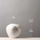 Hand-Painted Landscape Ceramic Vase by Axyaa for Living Room Decoration with Fresh Flowers