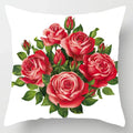 Axyaa Red Roses Square Large Pillow Cases High Quality Thick Covers