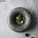 Axyaa Ceramic Dinner Plate Set - Restaurant Quality Molecular Cuisine Tableware