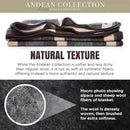Axyaa Wool Blanket – Full/Queen Size, Woven in Peru, Heavyweight & Breathable