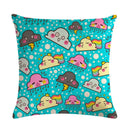 Mini Bulb Decorative Flax Pillowcase by Axyaa - 45*45cm