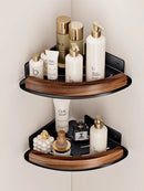 Axyaa Triangular Wall Mounted Corner Shelf - Bathroom & Kitchen Organizer Rack