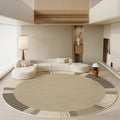 Axyaa Round Wabi-sabi Style Living Room Rug: Soft, Washable, Anti-slip Floor Mat