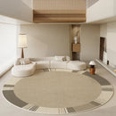 Axyaa Round Wabi-sabi Style Living Room Rug: Soft, Washable, Anti-slip Floor Mat