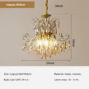 Axyaa Crystal E14 LED Pendant Lights: Romantic, Luxury, Art Decor Suspended Lamp