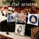 Axyaa Christmas Pillowcases - Festive Home Decor Cushion Cover for Sofa, Bedroom, Car
