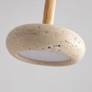 Axyaa Yellow Travertine Stone Pendant Light LED Chandelier
