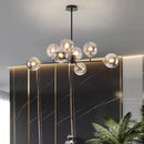 Axya Glass Nordic Chandelier LED Pendant Light Fixture for Living Room & Bedroom