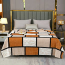 Axyaa Plaid Flannel Throw Blanket - Cozy All-Season Bedspread