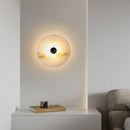 Axyaa White Marble LED Wall Sconce, Modern Nordic Home Decor Light