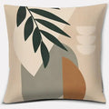 Axyaa Brown Green Abstract Pillow Cover 45x45 - Home Office Bedroom Sofa Car Decoration