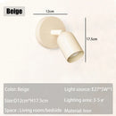 Axyaa Macaron Wall Lamp: Nordic Minimalist Room Decor Sconce for Bedroom, Study, Entryway