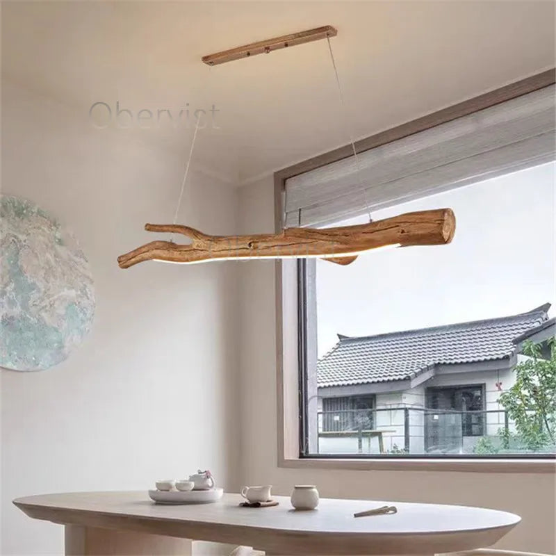 Axyaa Tree Branch Chandelier LED Hanging Lamp for Wabi Sabi Decor