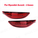 Axyaa LED Rear Bumper Reflector for Hyundai Accent 2012-2017 Car Accessories