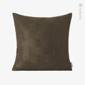 Axyaa Woven Leather Square Pillow Cover Trio for Stylish Living Room