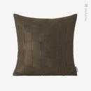 Axyaa Woven Leather Square Pillow Cover Trio for Stylish Living Room