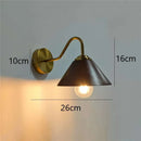 Axyaa Walnut Wood Wall Lamp Modern Minimalist Bedroom Light