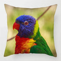 Colorful Parrots Decorative Cushion Cover by Axyaa - 45x45cm