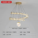 Axyaa Circular Crystal Ceiling Chandelier for Bedroom and Living Room