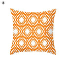 Orange Geometric Leaf Lines Pillowcase by Axyaa - Home Decor and Cozy Throw Pillows