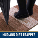 Axyaa Furry Dog Door Mat for Muddy Paws: Non-Slip Indoor Entryway Doormat