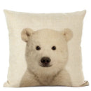 Axyaa Cute Animal Parrot & Deer Linen Pillowcase for Bedroom & Living Room