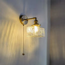Axyaa Glass Copper LED Wall Lamp - Modern Nordic Design