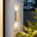 Axyaa Natural Stone Outdoor LED Wall Sconces, 18W Bedroom Exterior Lighting