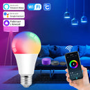 Axyaa Smart WiFi RGBCW LED Bulb 18W Dimmable Voice Control CozyLife APP