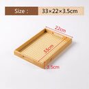 Axyaa Bamboo Cotton Tray: Portable Tea Set for Home, Hotel and Restaurant