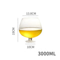 Axyaa Jumbo Glass Cup: Lead-Free Super Large Capacity Party Glasses for Gathering