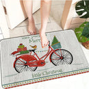 Axyaa Christmas Decoration Door Mat Non-Slip Floor Carpet for Home