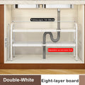 Axyaa Under Sink Flexible Organizer Rack Cabinet Telescopic Storage Shelf
