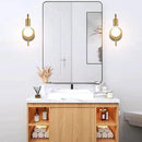 Axyaa Gold Black E27 LED Wall Lamp for Indoor Lighting & Home Decor