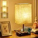 Axyaa Wooden Desk Lamp with 2 Phone Stands, Fully Dimmable for Bedroom, Living Room, Home Decor