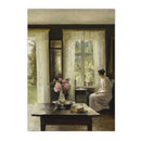 Moody Victorian Woman Portrait Wall Art Print by Axyaa