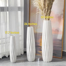 Axyaa 24" Ceramic Tall Floor Vase: Modern Home Decor for Living Room, Bedroom