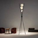 Axyaa Nordic Moon Floor Lamp - Modern Minimalist Three-legged Design, Ideal for Bedroom and Living Room