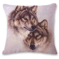 Axyaa Wolf Animal Decor Pillowcases for Sofa and Bedroom