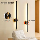 Axyaa Black LED Wall Lamps Wall Lights Switch for TV Background Indoor Wall Lighting