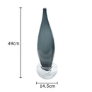 Axyaa Wheat Ear Glass Vase for Desk Decor and Flower Arrangement