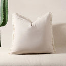 Axyaa Boho Tassel Throw Pillow Cover - Soft Breathable Decorative Cushion - 30x50 45x45 50x50