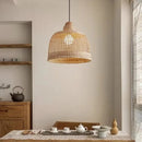 Axyaa Rattan Chandelier - Natural Materials Pendant Light for Home Decor