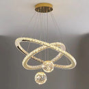 Axyaa Modern LED Pendant Lights | Luxury Foyer Chandelier for Villa Stairs