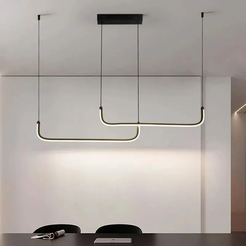 Axyaa Aluminum LED Pendant Lamps for Dining Room, Bedroom, Living Room