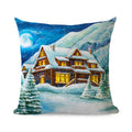 Axyaa Linen Christmas Cushions 45x45 - Modern Home Decor for Living Room and Sofa
