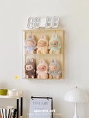Axyaa Acrylic Doll Display Cabinet Wall Mounted Storage Box for Labubu & Action Figures