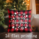 Axyaa Merry Christmas Patterned Cushion Covers for Sofa, Bedroom, Car - Pillow Cover
